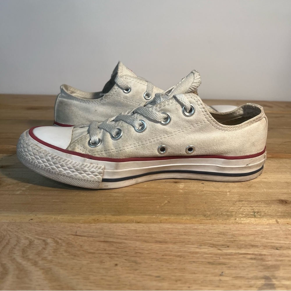 Converse Shoes Youth 3 Chuck Taylor All Star Ox Jr Cap Toe Sneakers 3J256 White